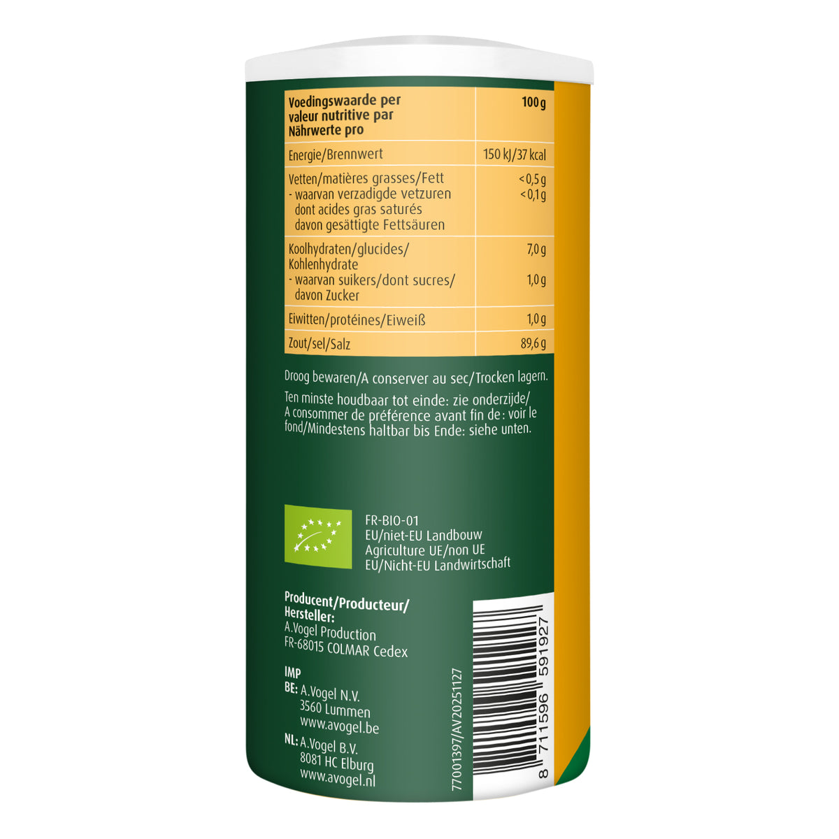 A Vogel Herbamare kruidenzout spicy bio 250.00 Gram