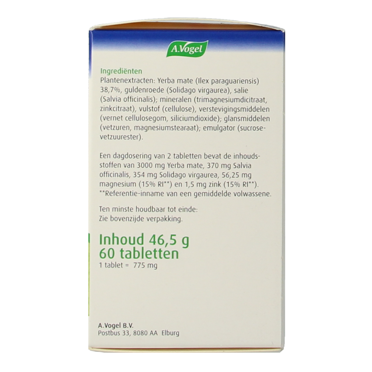 A Vogel Famosan Overgang gewichtsbeheersing 60.00 Tabletten