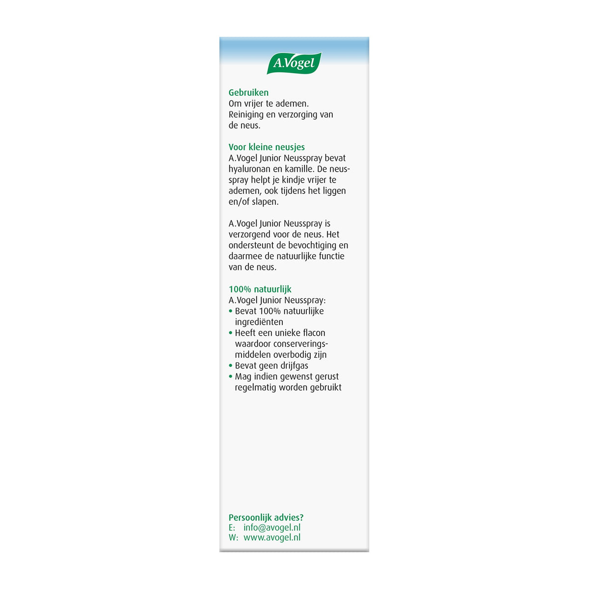 A Vogel Junior neusspray 15.00 Milliliter