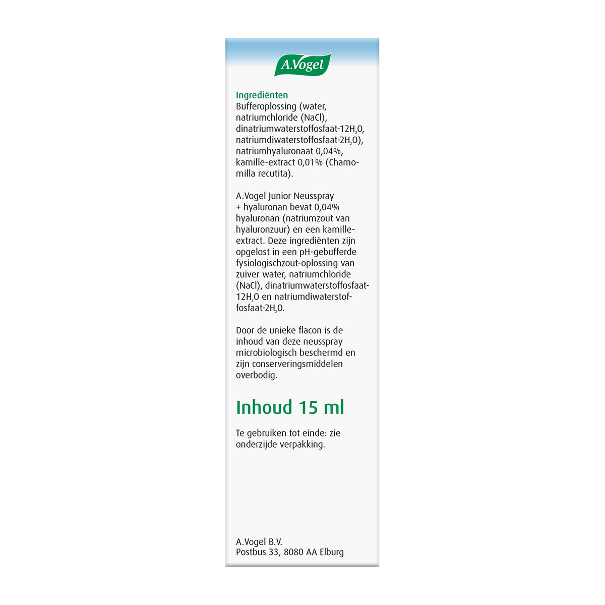 A Vogel Junior neusspray 15.00 Milliliter