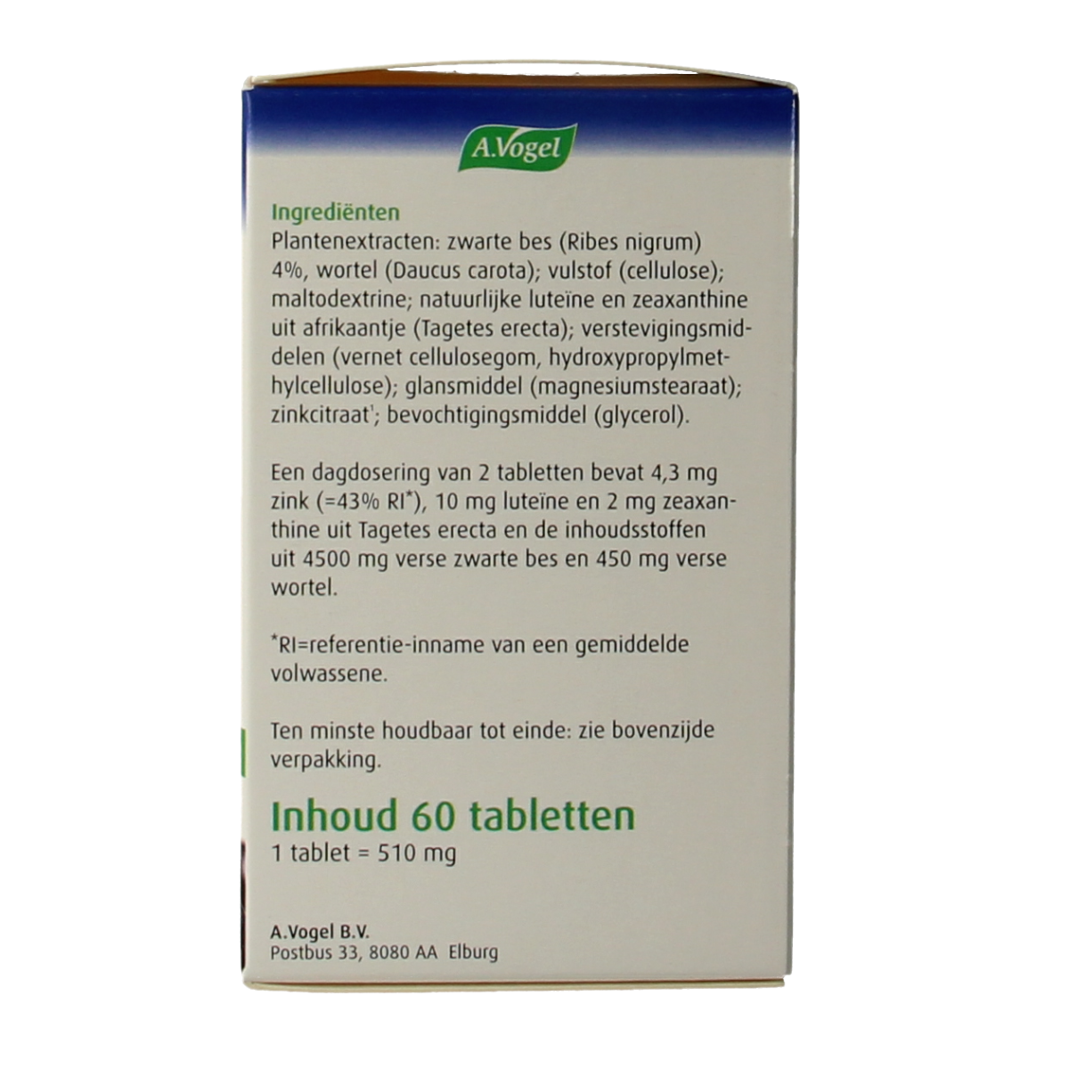 A Vogel Oogtabletten 60.00 Tabletten