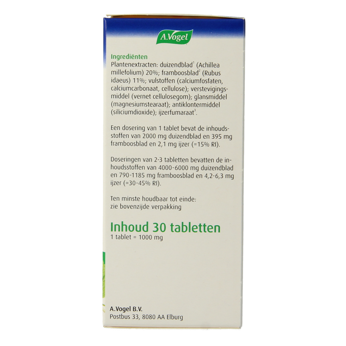 A Vogel Menstruatietabletten 30.00 Tabletten