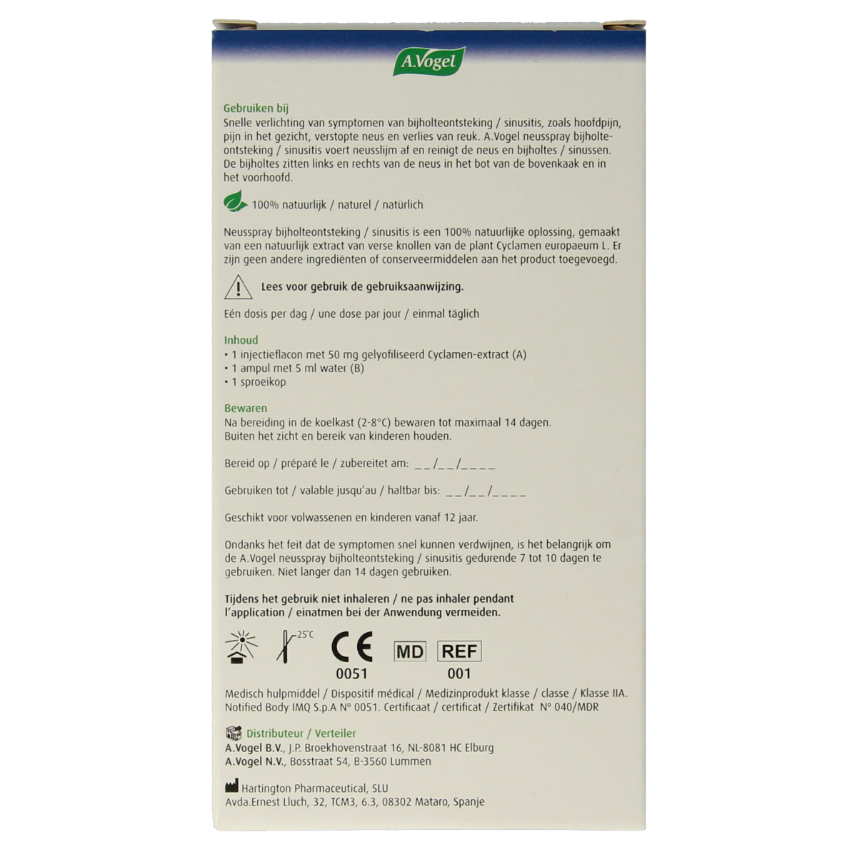 A Vogel Neusspray bijholteontsteking 1.00 Set