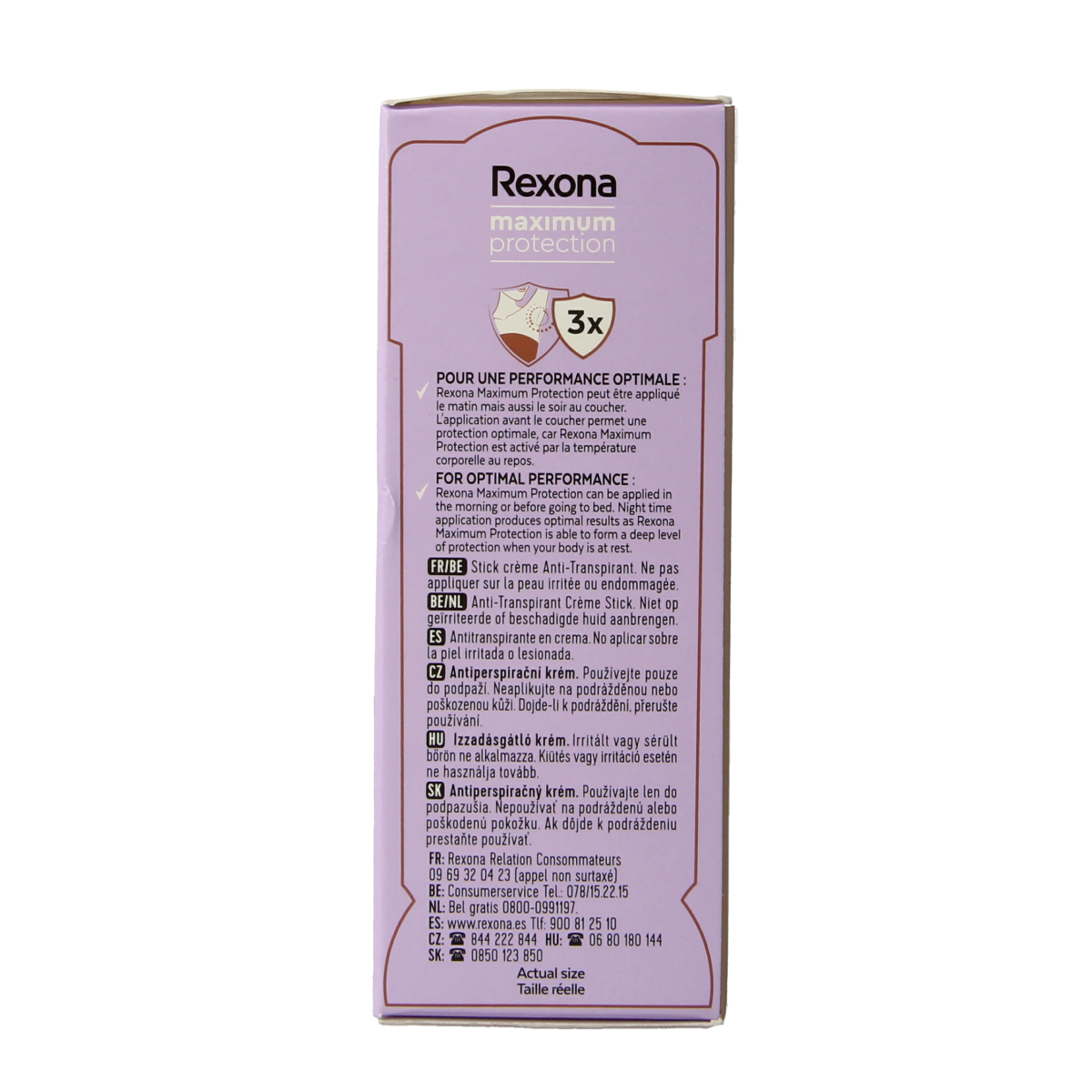 Rexona Deodorant stick women max prot sensitive 45.00 Milliliter