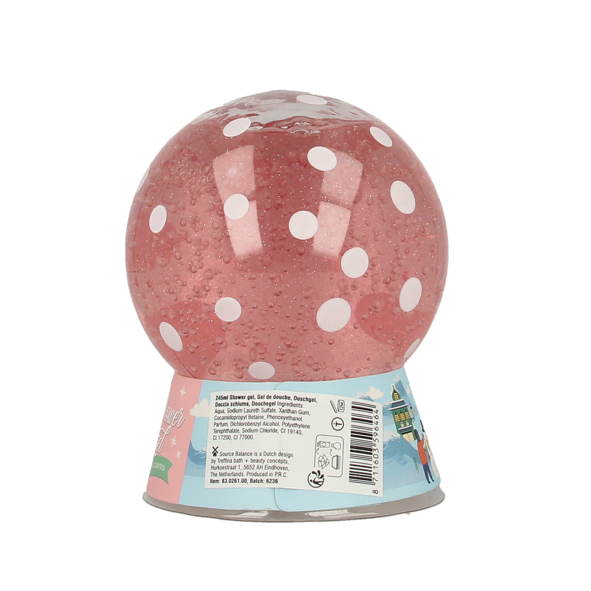 Merkloos Winter days badgeschenkset sneeuwbal  245.00 Milliliter