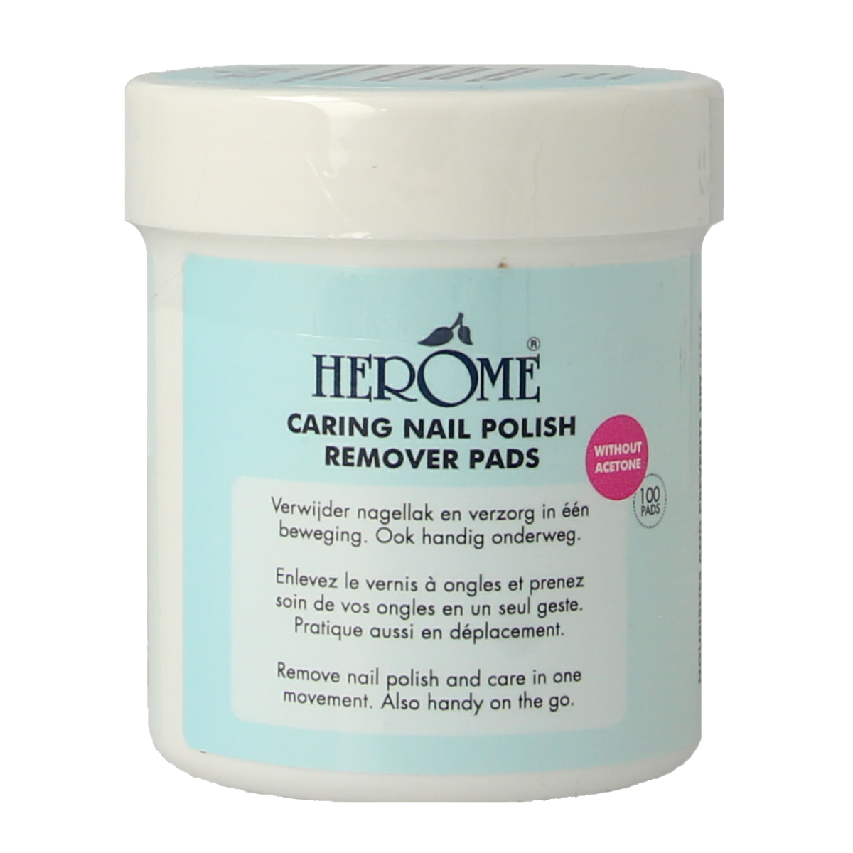 Herome Nagellak remover pads caring  100.00 Stuks