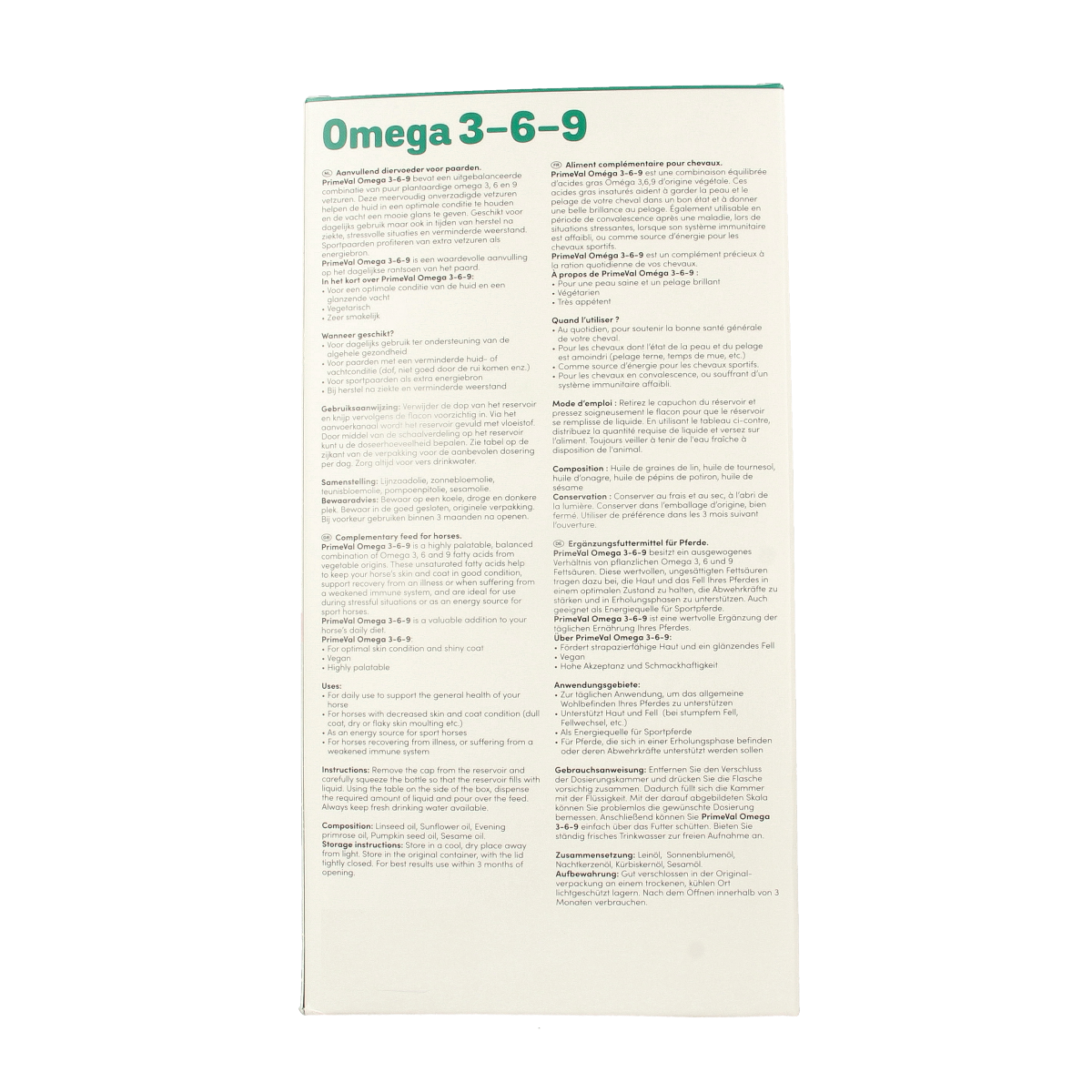 Primeval Omega 3-6-9 paard 1.00 Liter