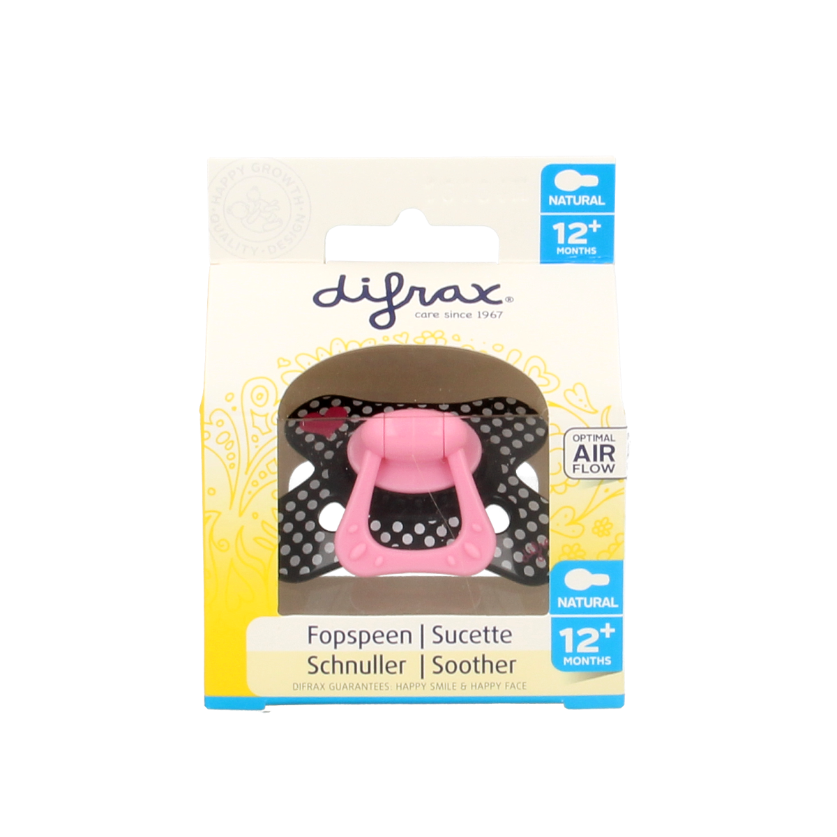 Difrax Fopspeen natural 12+ maanden  1.00 Stuks