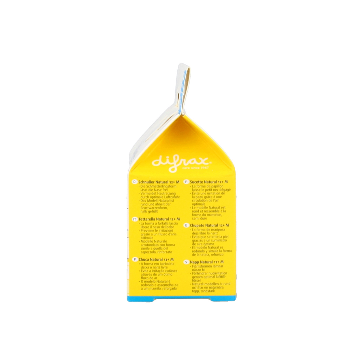 Difrax Fopspeen natural 12+ maanden  1.00 Stuks