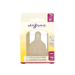 Difrax Flesspeen soft breed 1-2-3  2 Stuks