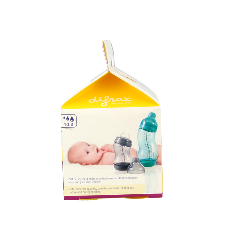 Difrax Flesspeen soft breed 1-2-3  2 Stuks