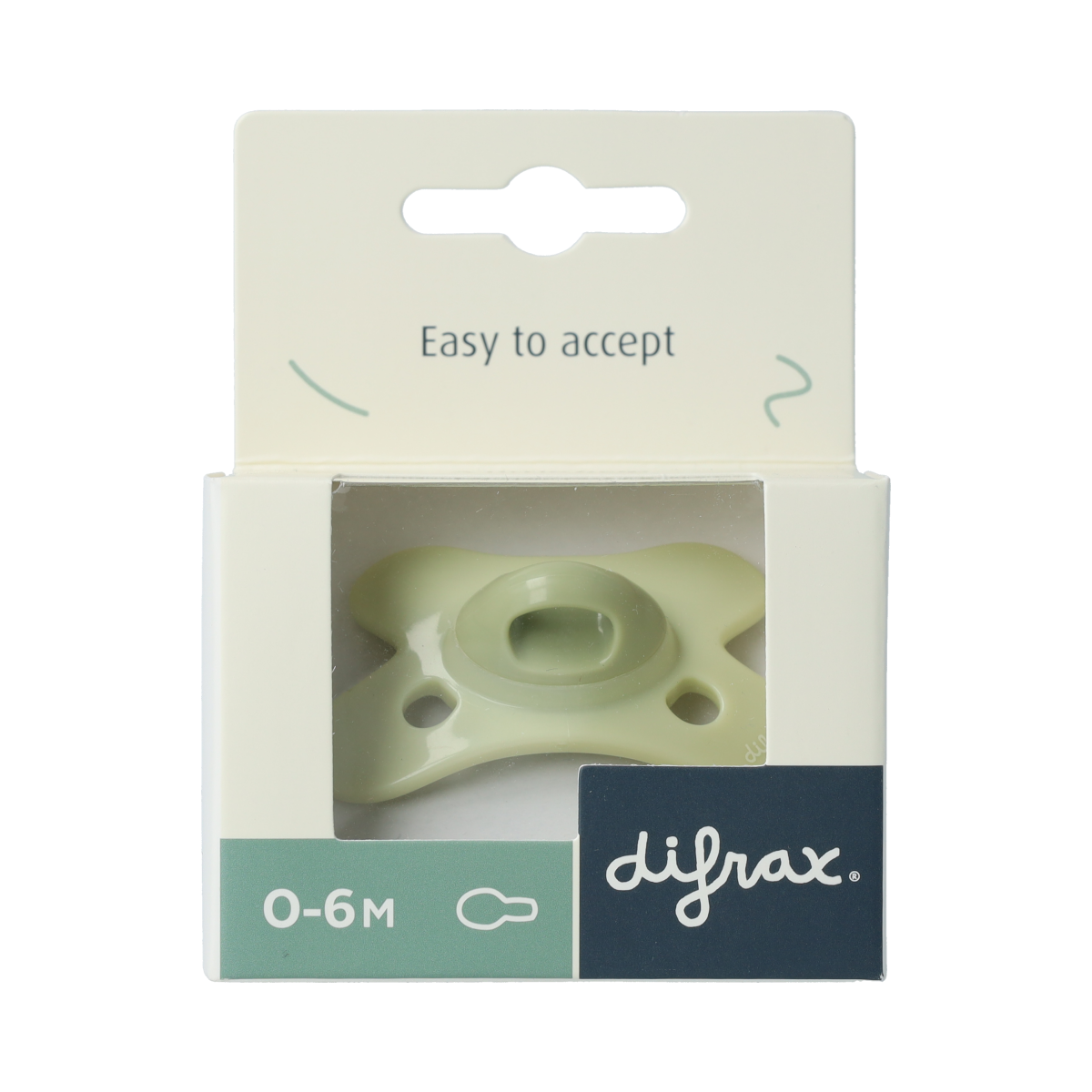 Difrax Fopspeen natural 0-6 meerdere kleuren 1.00 Stuks