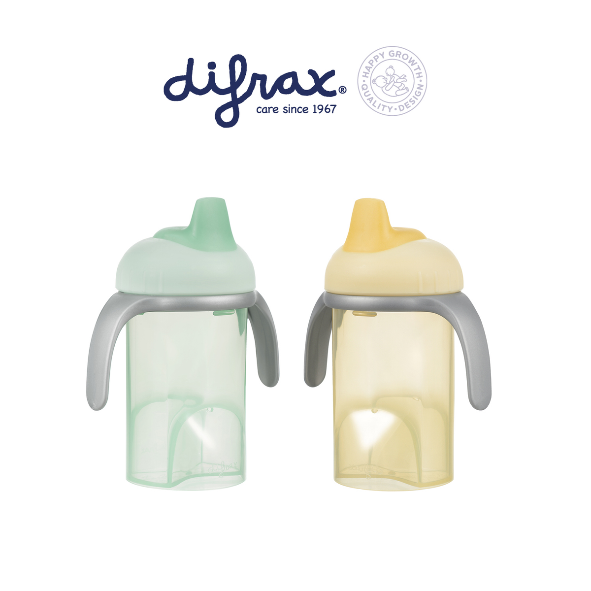 Difrax Anti lekbeker met zachte tuit assorti 1.00 Stuks