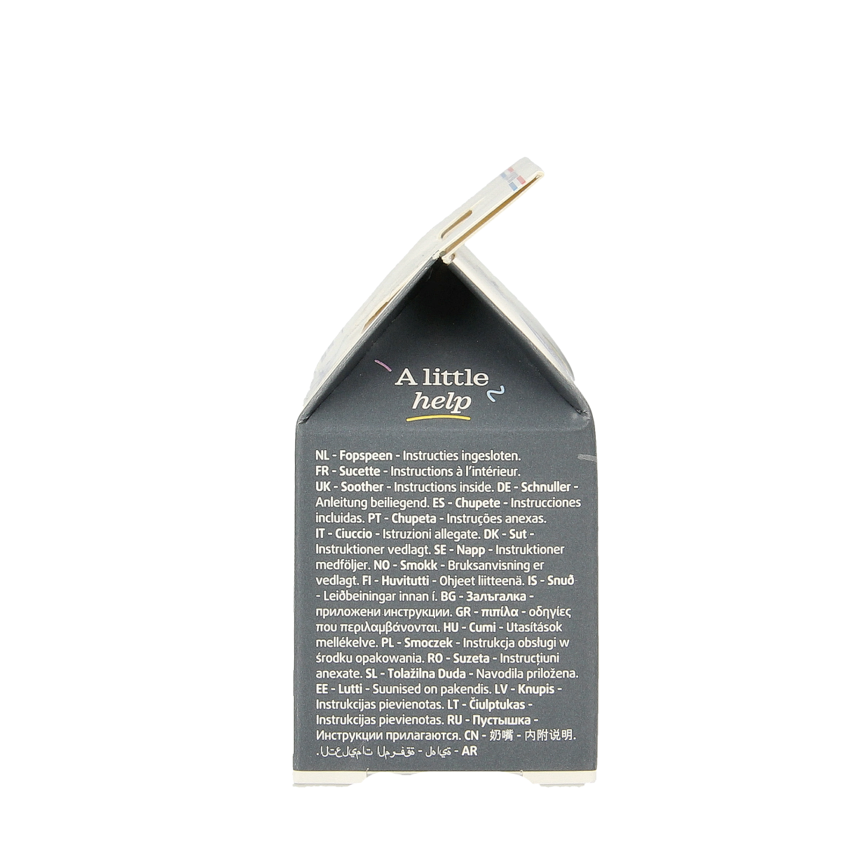 Difrax Fopspeen natural 0-6 maanden ocean 1.00 Stuks