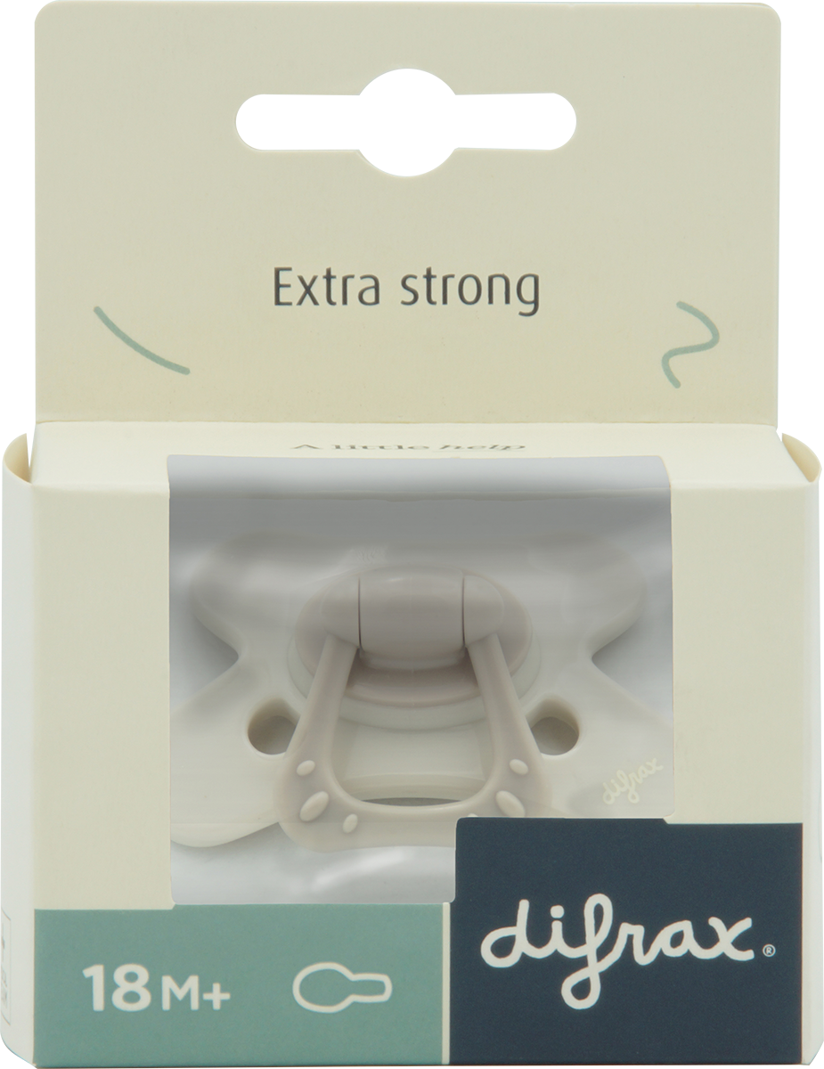 Difrax Fopspeen natural 18 maanden animal assorti 1.00 Stuks