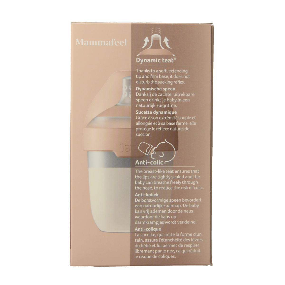 Difrax Lovi mamma fles 150ml 1.00 Stuks