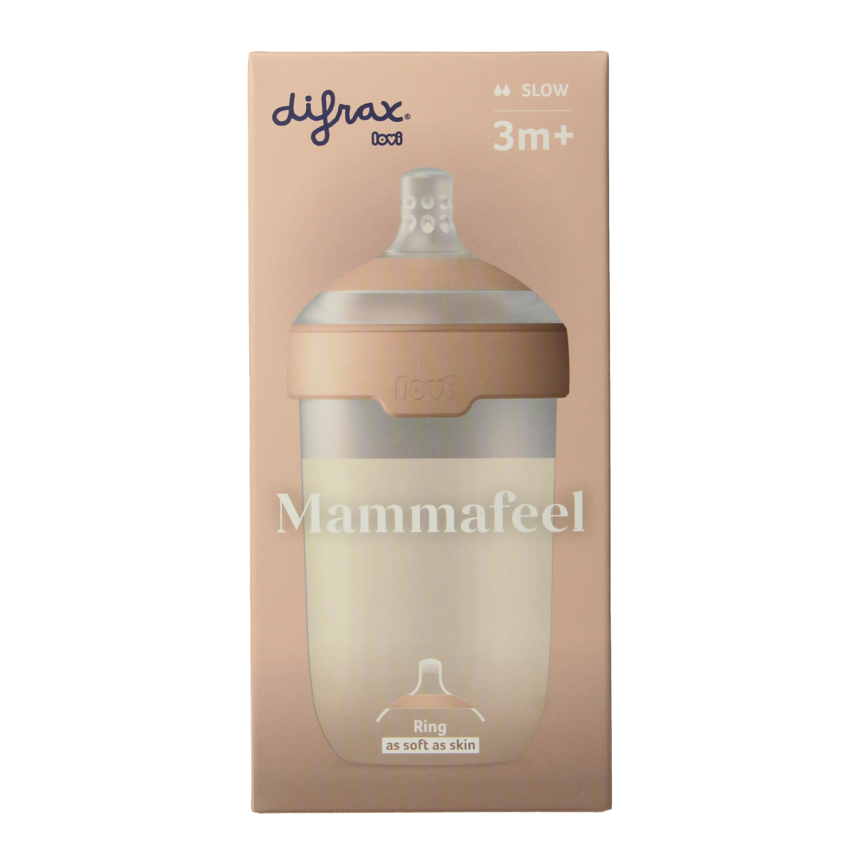 Difrax Lovi mamma fles 250ml 1.00 Stuks