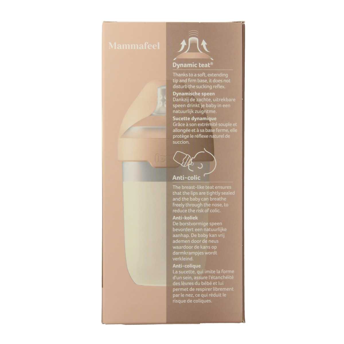 Difrax Lovi mamma fles 250ml 1.00 Stuks