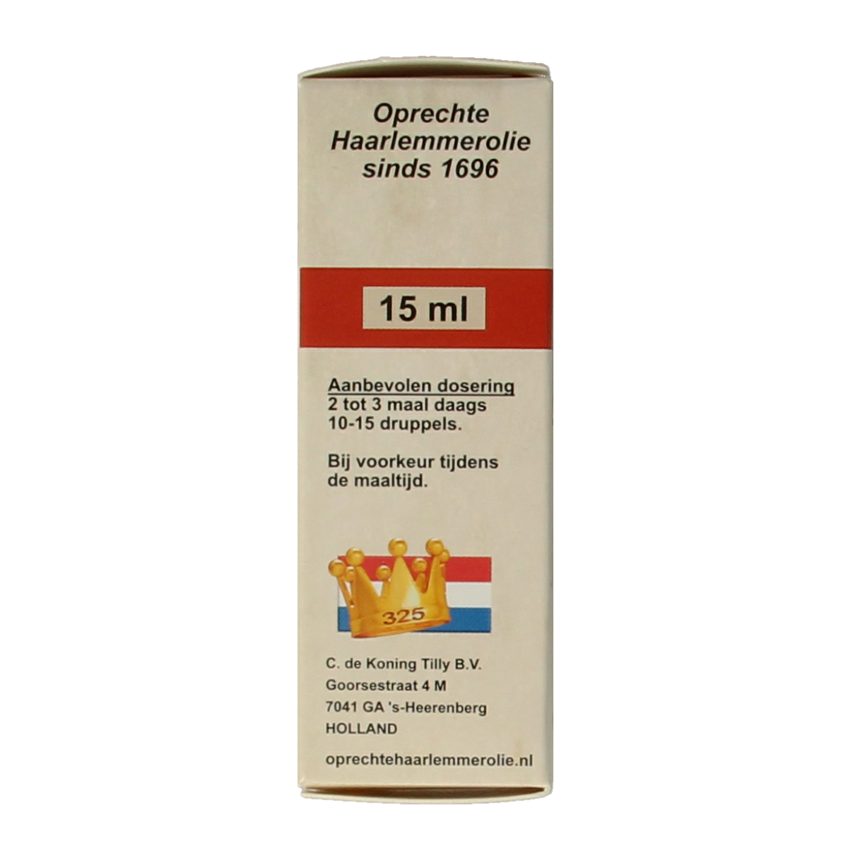De Koning Tilly Haarlemmerolie magnum 15.00 Milliliter