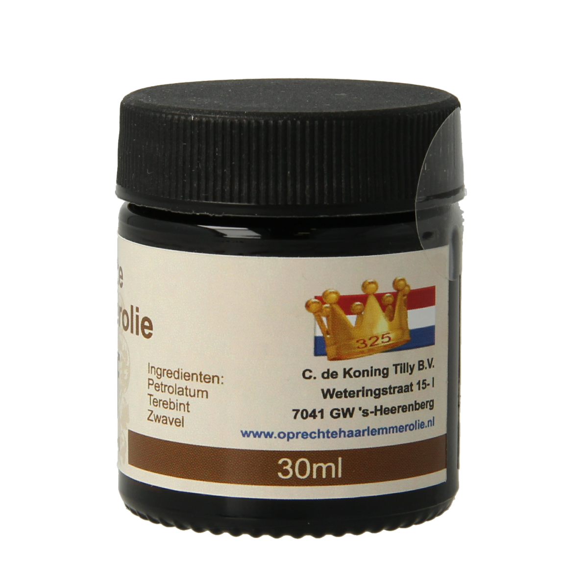 De Koning Tilly Haarlemmerolie zalf oprecht 30.00 Milliliter