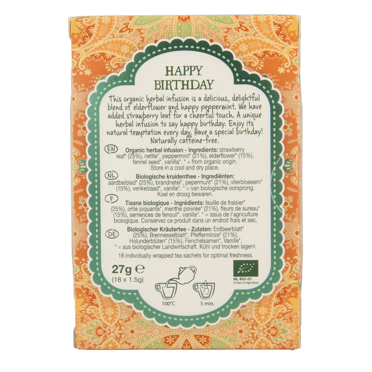 Natural Temptation Happy birthday bio 18.00 Zakjes
