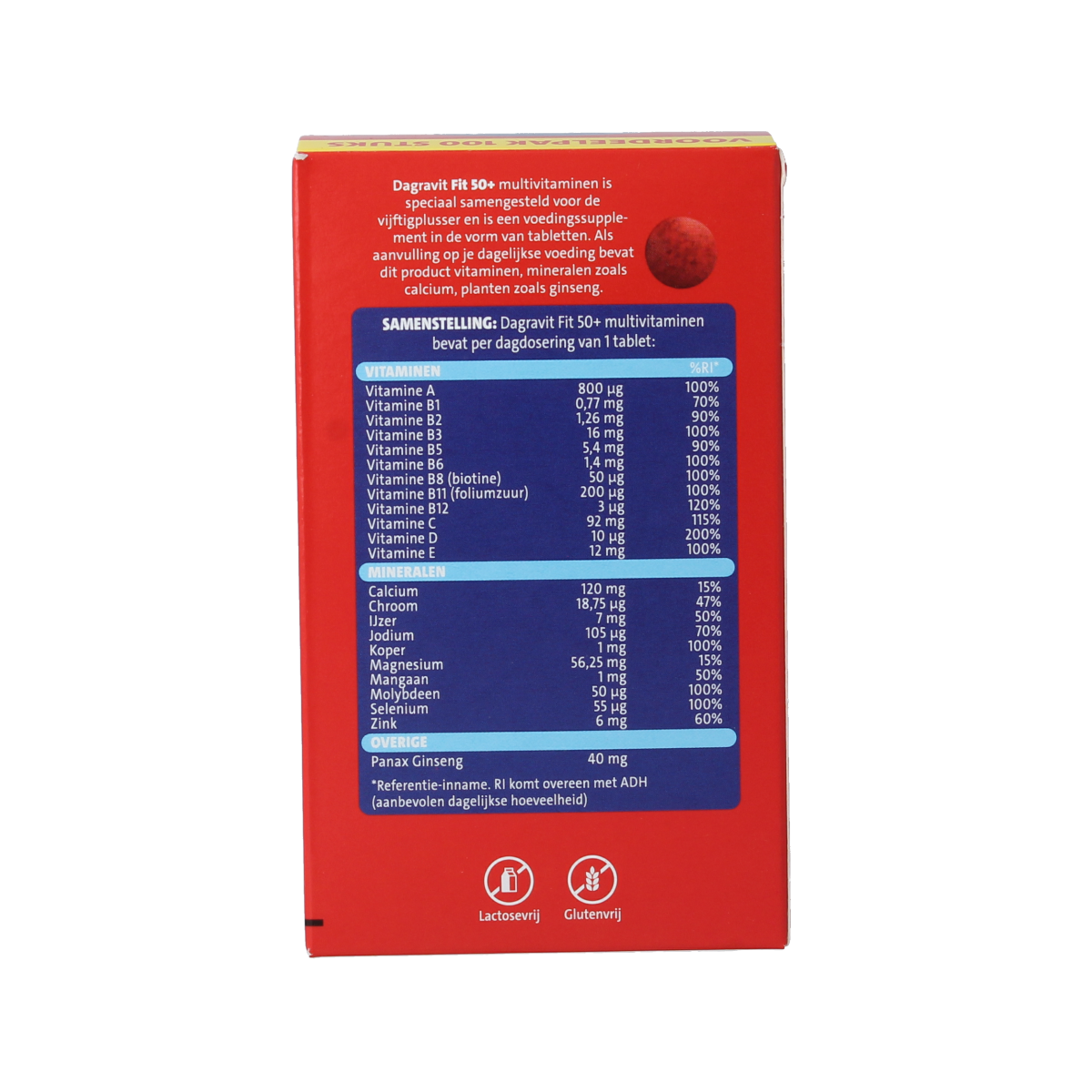 Dagravit Totaal 30 Vitaal 50+ 100.00 Tabletten