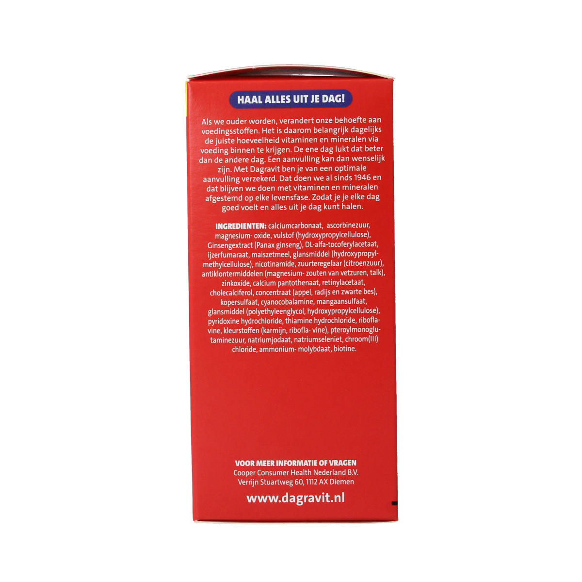 Dagravit Totaal 30 Vitaal 50+ 100.00 Tabletten