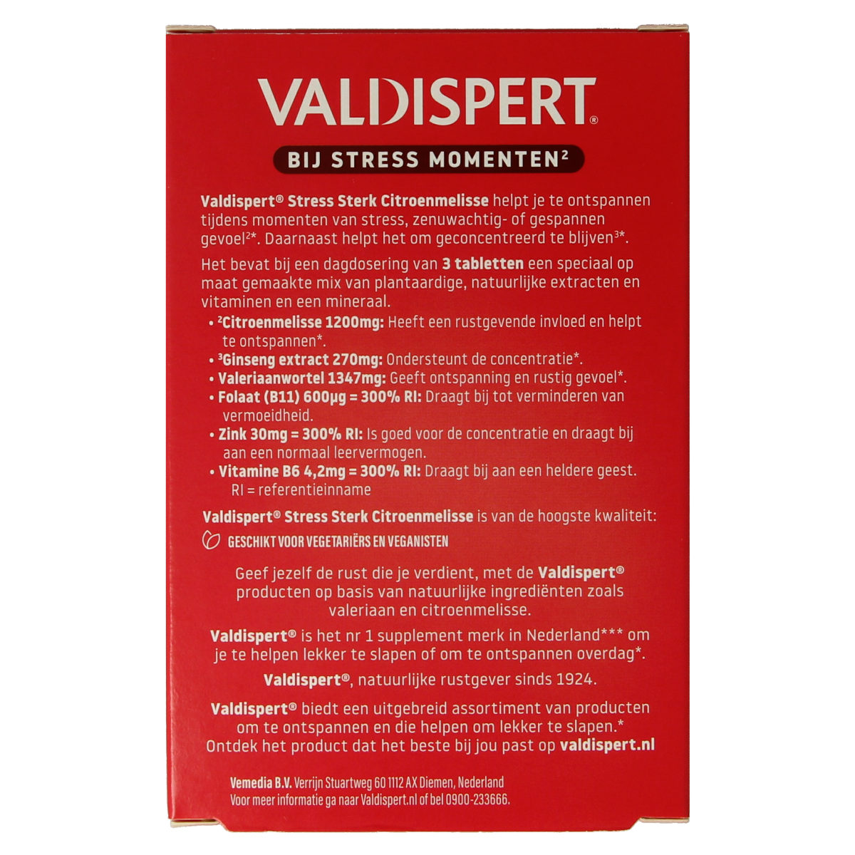 Valdispert Stress moments sterk 20.00 Tabletten