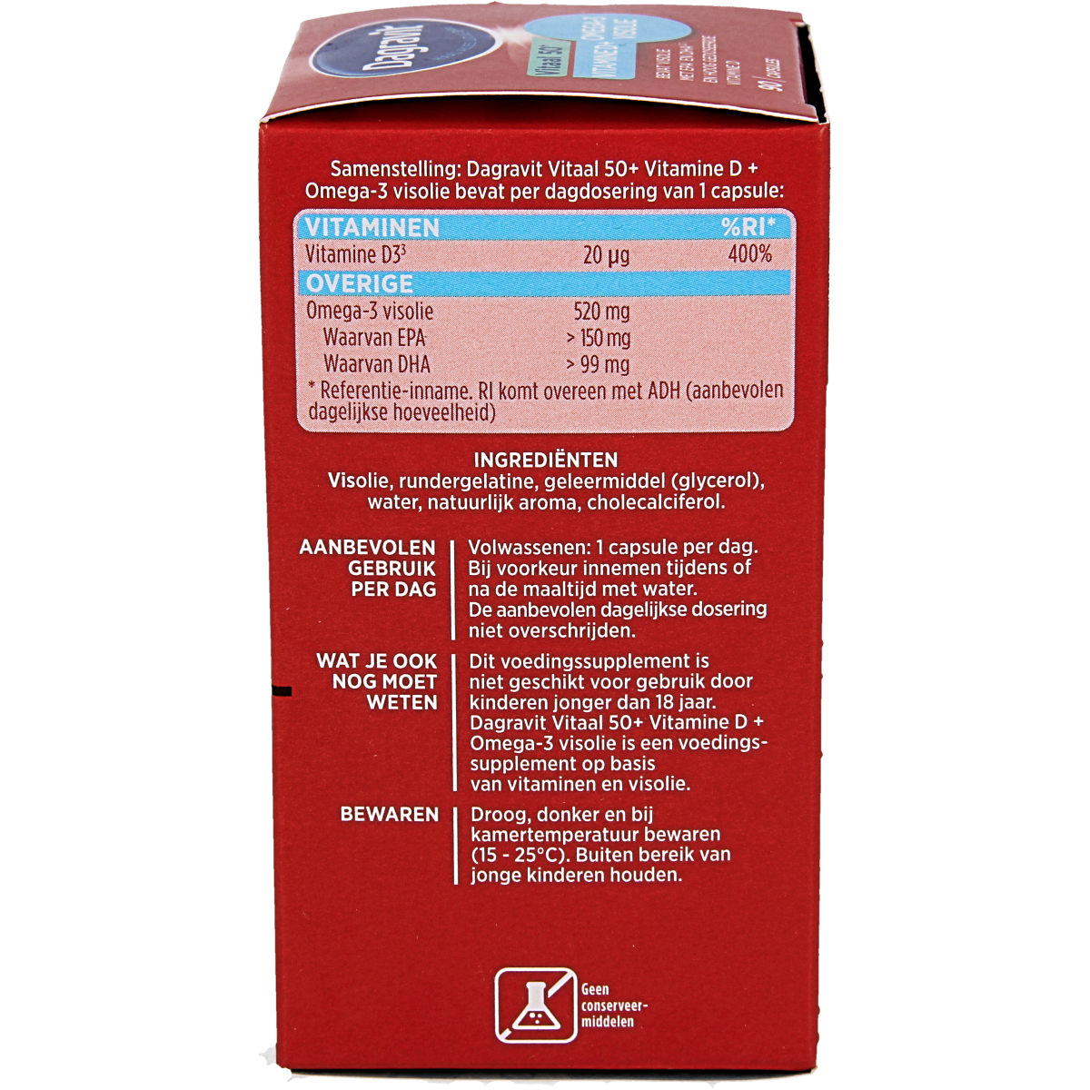 Dagravit Vitaal 50+ omega/vitamine D  90.00 Capsules