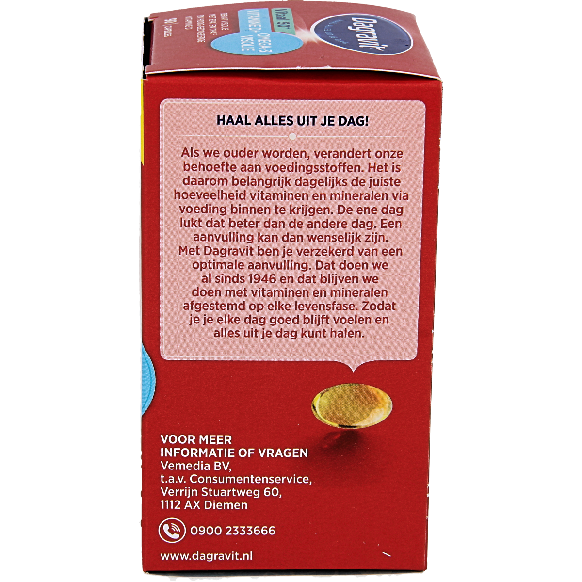 Dagravit Vitaal 50+ omega/vitamine D  90.00 Capsules