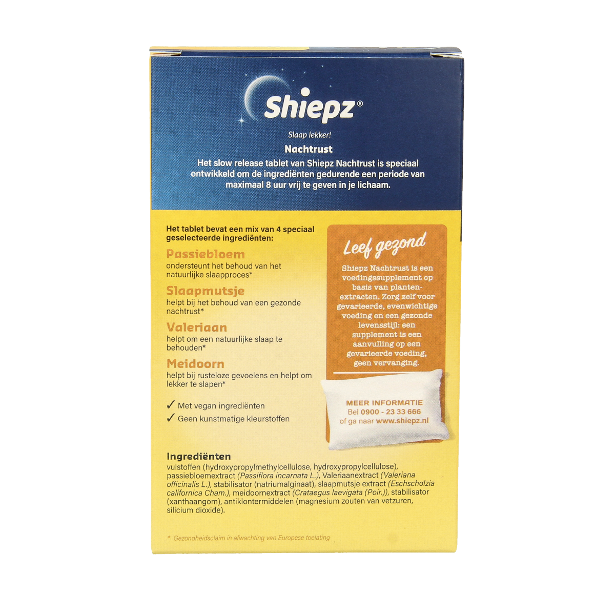 Shiepz Nachtrust 8 uur 30.00 Tabletten