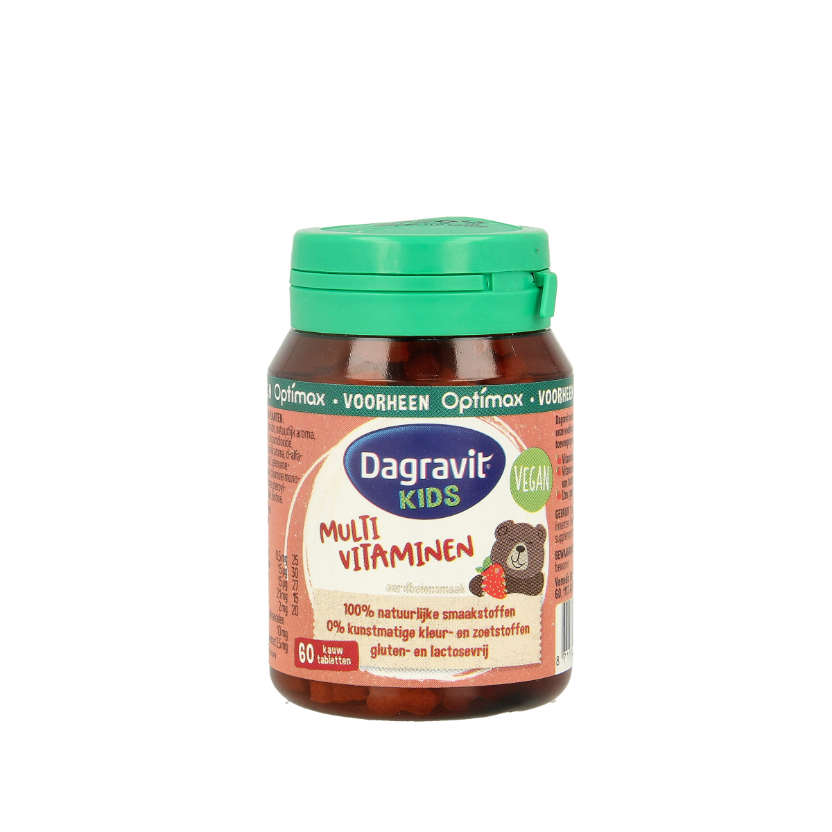 Dagravit Natural kids aardbei 60.00 Tabletten