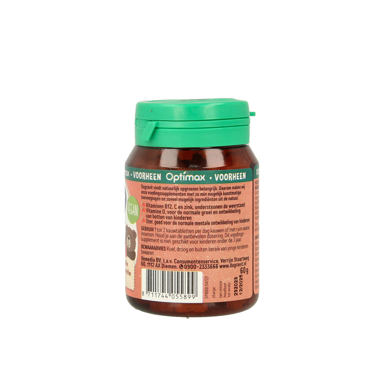 Dagravit Natural kids aardbei 60.00 Tabletten