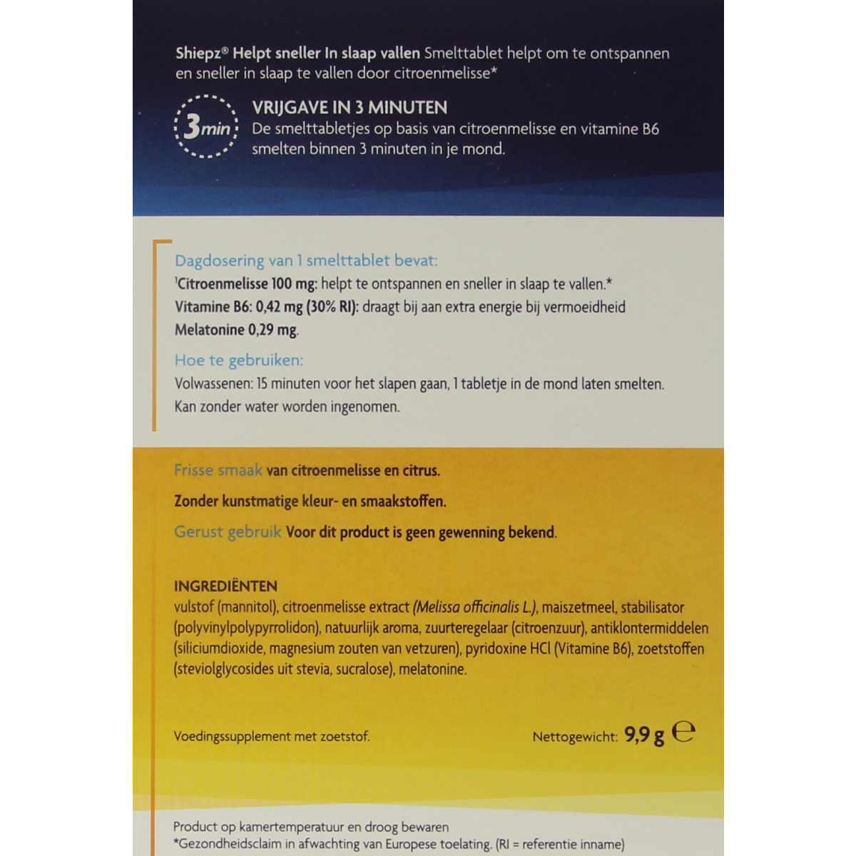 Shiepz Sneller in slaap 30.00 Tabletten