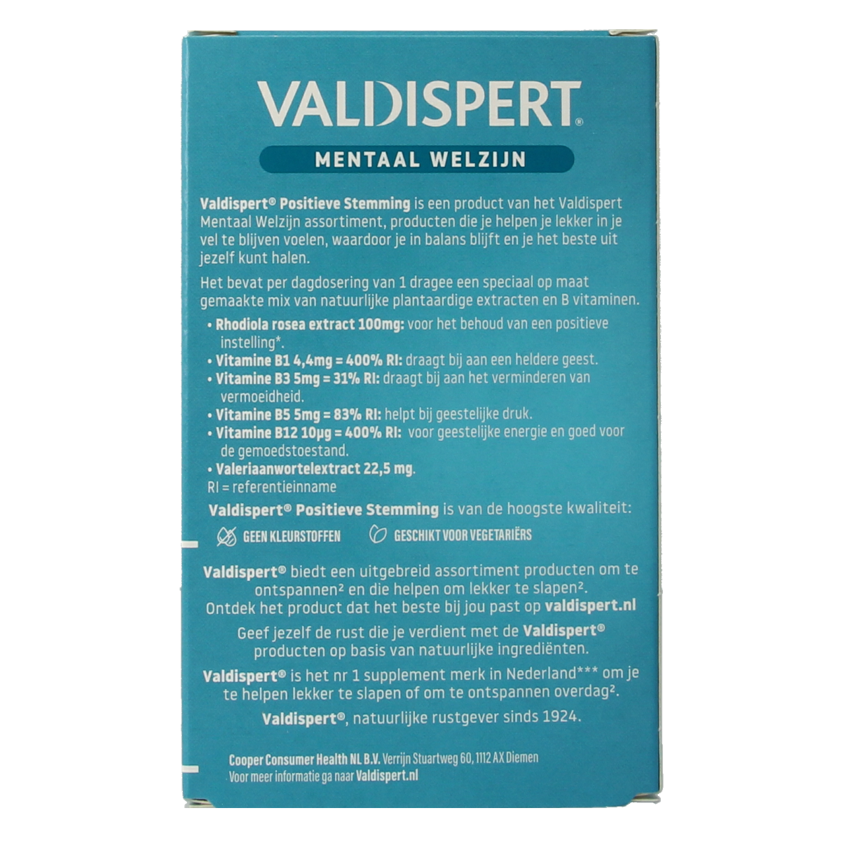 Valdispert Positieve stemming 30.00 Dragees