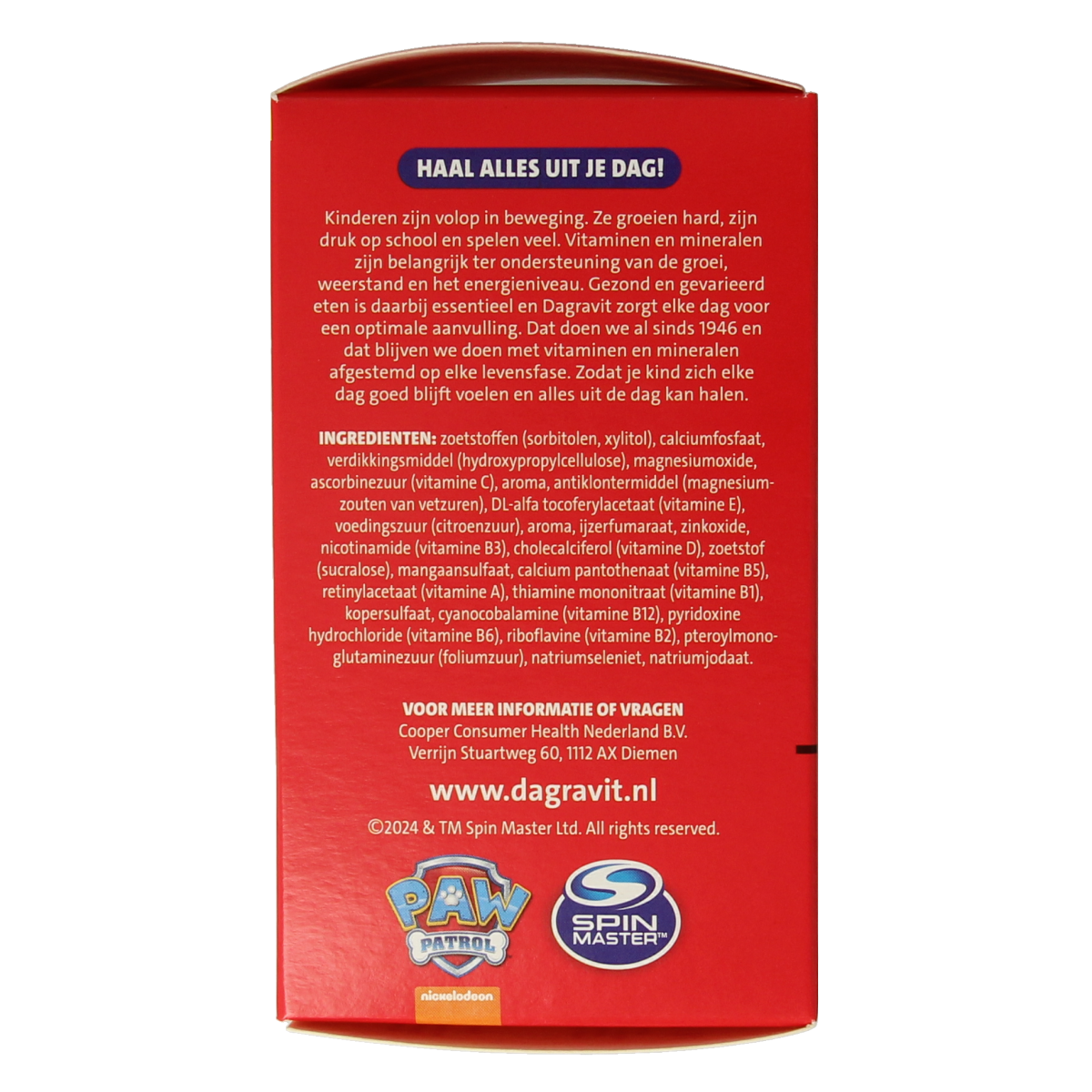 Dagravit Kids extra 3 - 5 jaar 60.00 Kauwtabletten