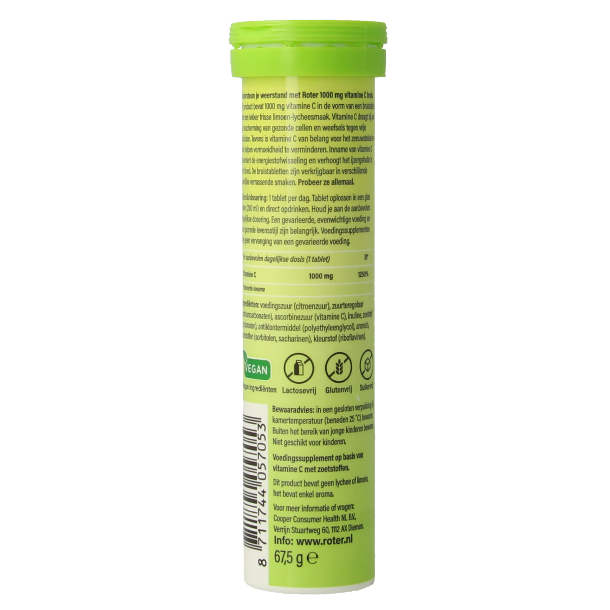 Roter Bruistablet vitamine C lime lycee 15.00 Bruistabletten