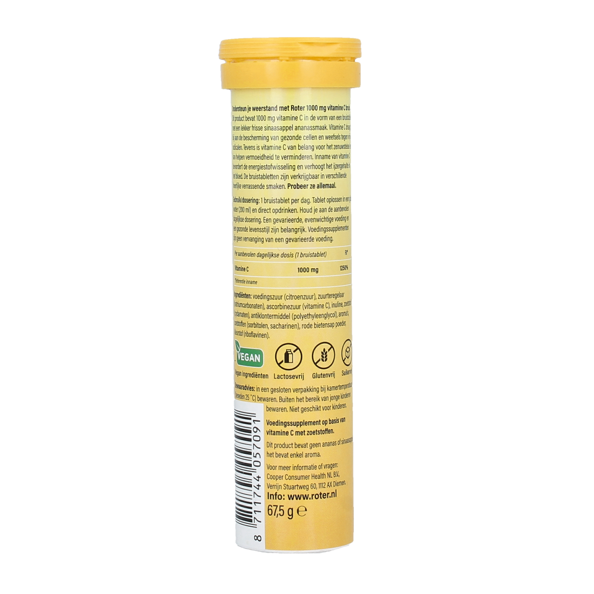 Roter Vitamine C1000 sinaasappel ananas 15.00 Bruistabletten