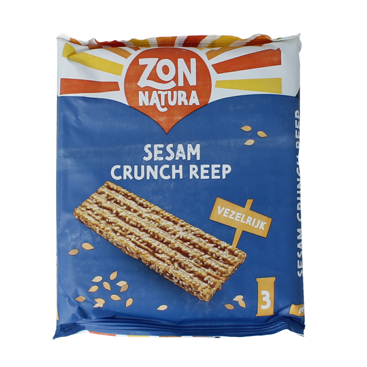 Zonnatura Sesam crunch reep 50 gram 3.00 Stuks