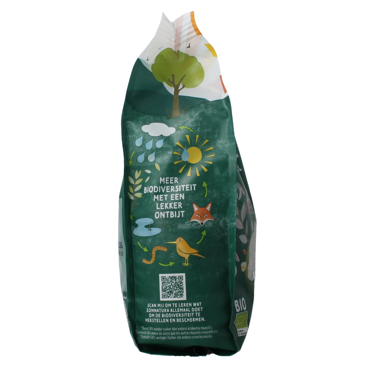 Zonnatura Krokante muesli naturel bio 375.00 Gram
