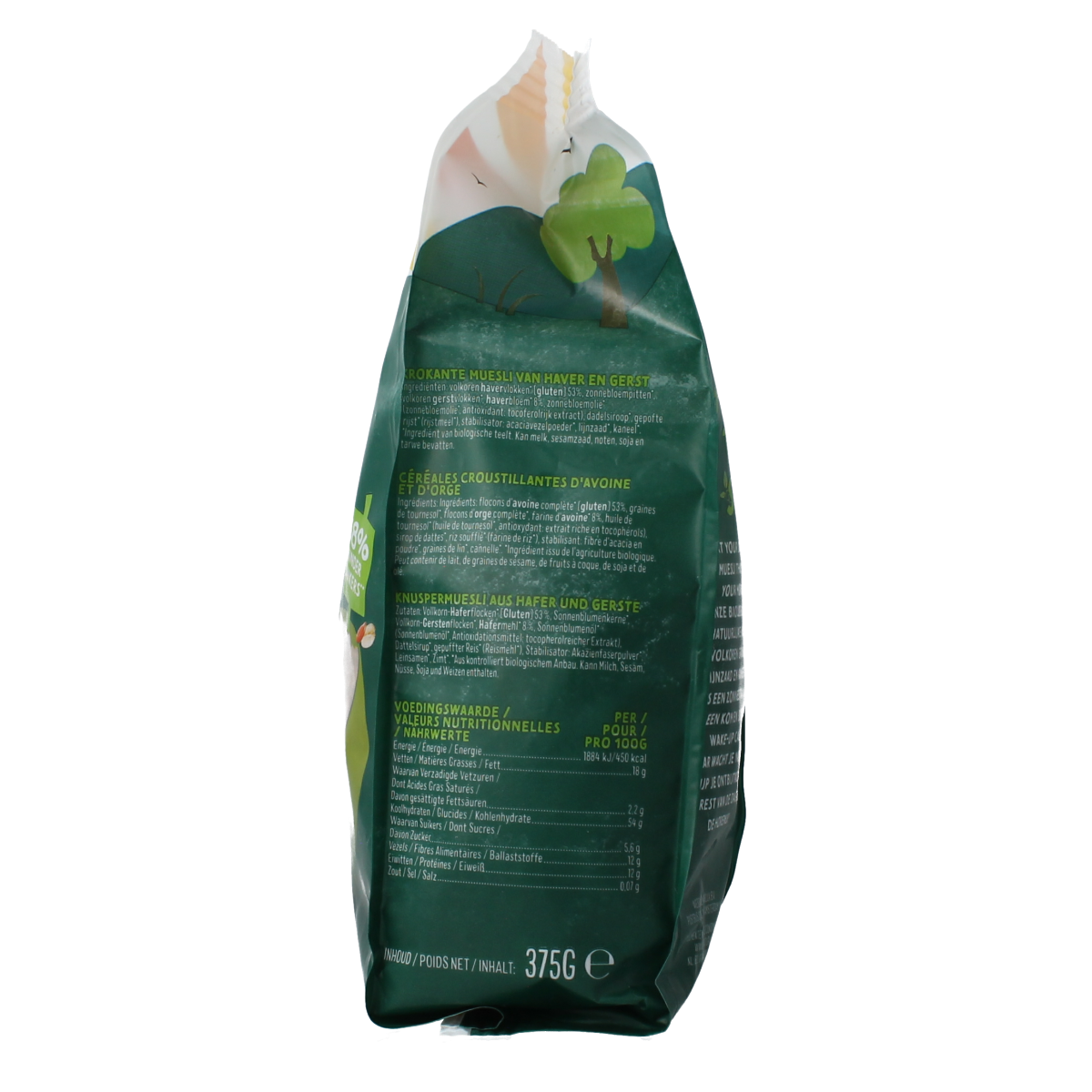 Zonnatura Krokante muesli naturel bio 375.00 Gram