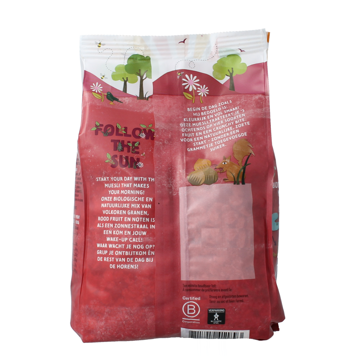 Zonnatura Muesli rood fruit bio 375.00 Gram
