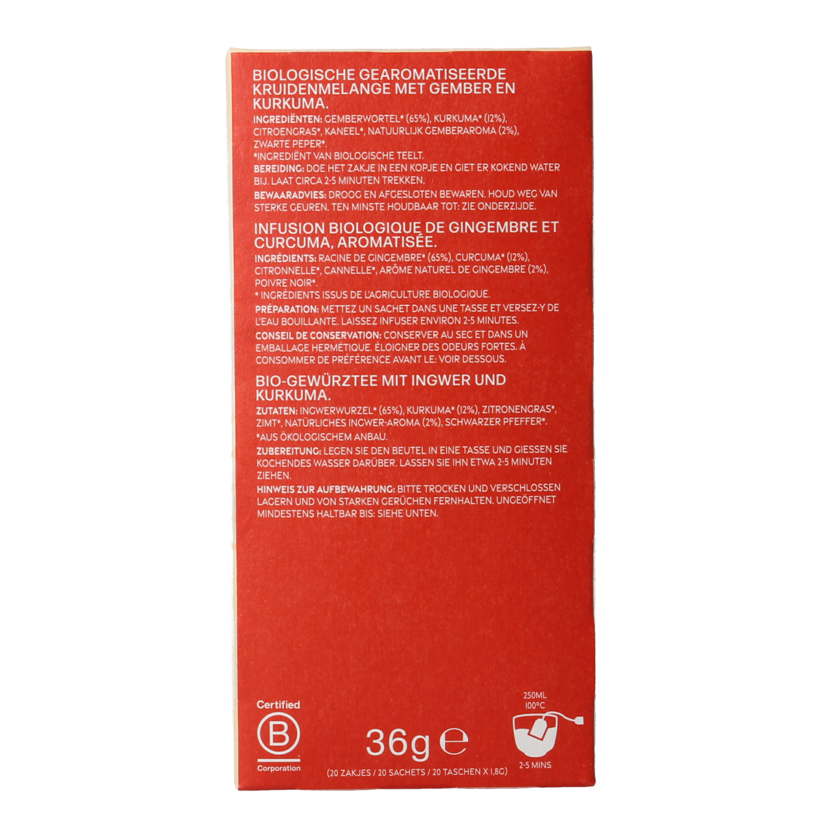 Piramide Golden spice bio 20.00 Zakjes
