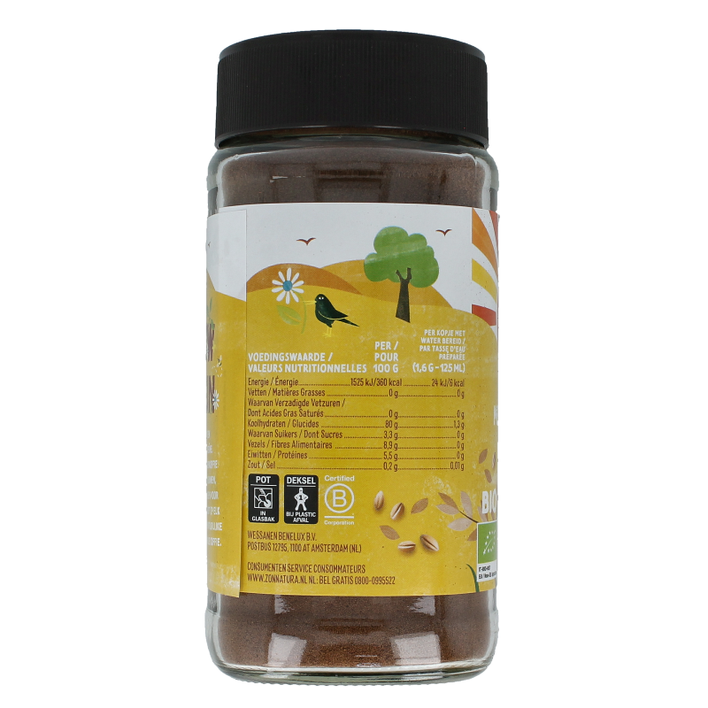 Zonnatura Meergranen koffie bio 100 Gram