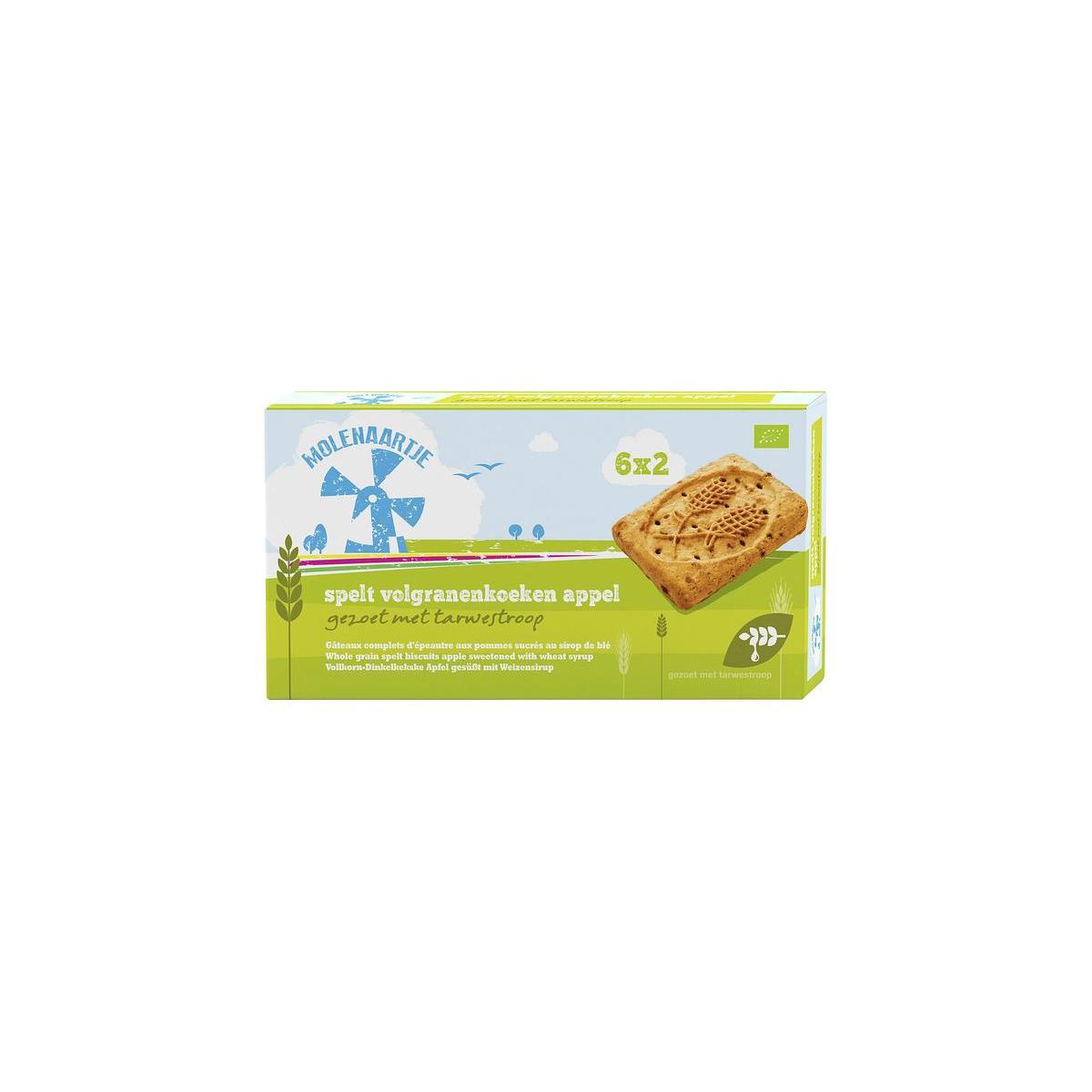 Molenaartje Speltkoek volgranen appel bio 240.00 Gram