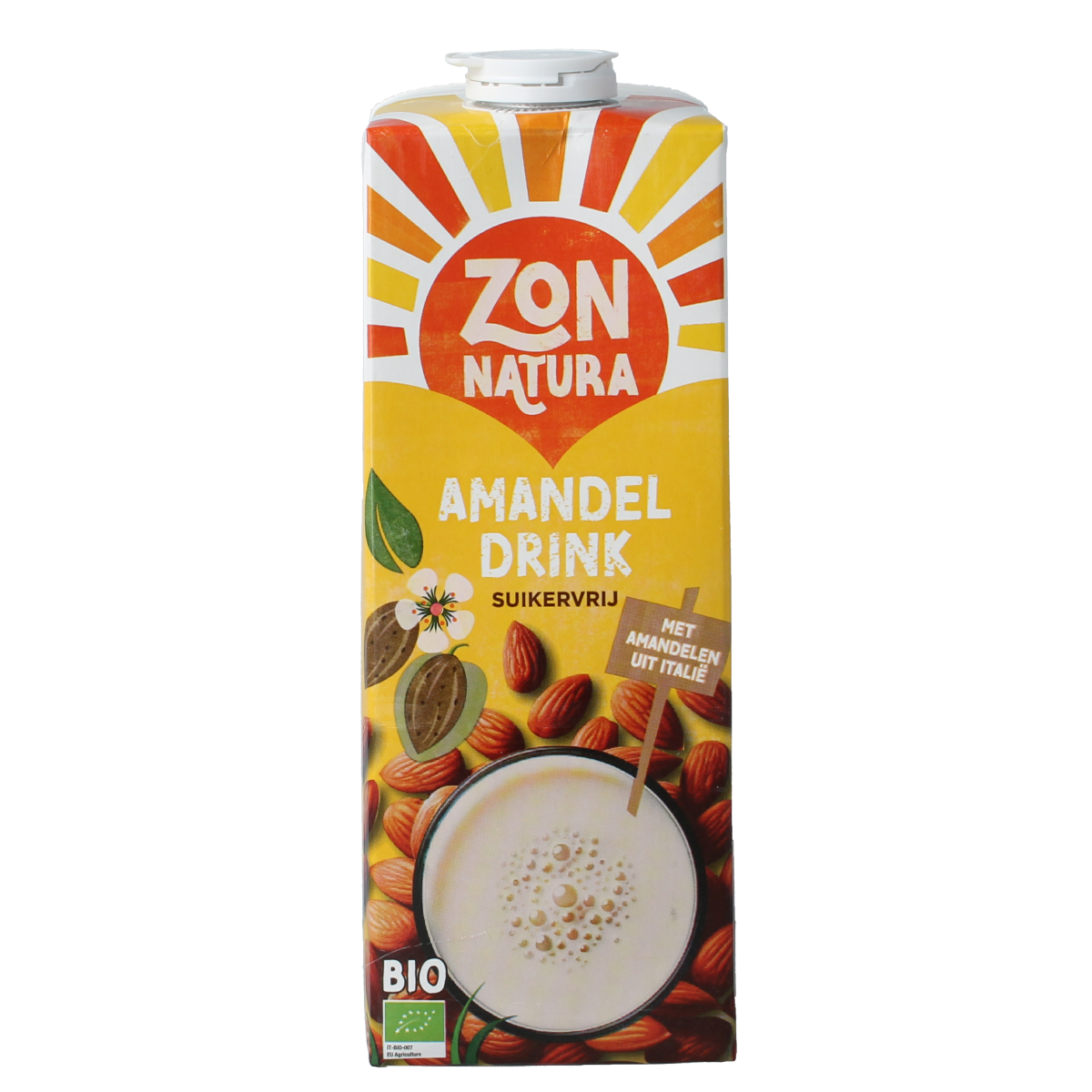 Zonnatura Amandel drink ongezoet bio 1.00 Liter