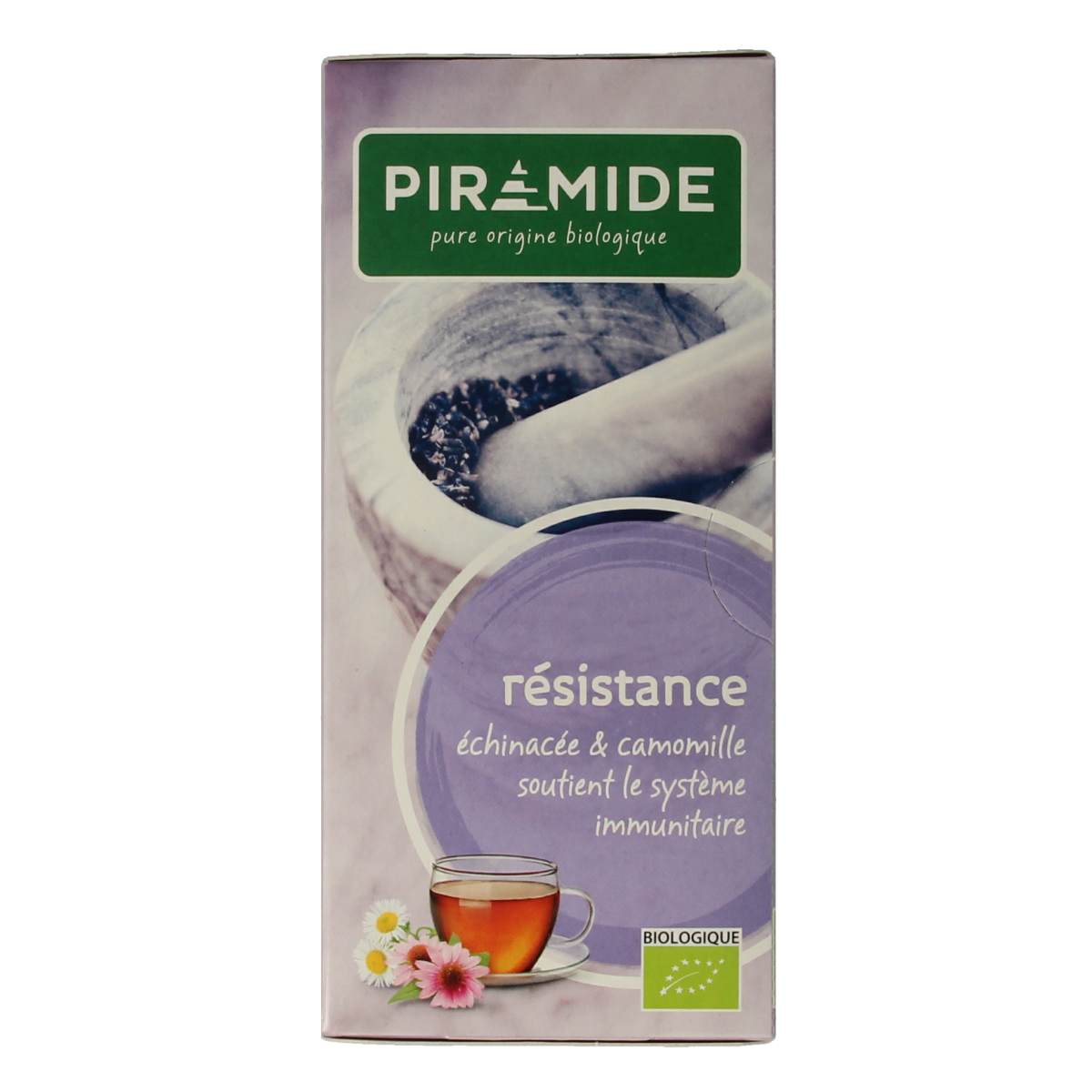 Piramide Weerstand thee eko bio 20.00 Zakjes