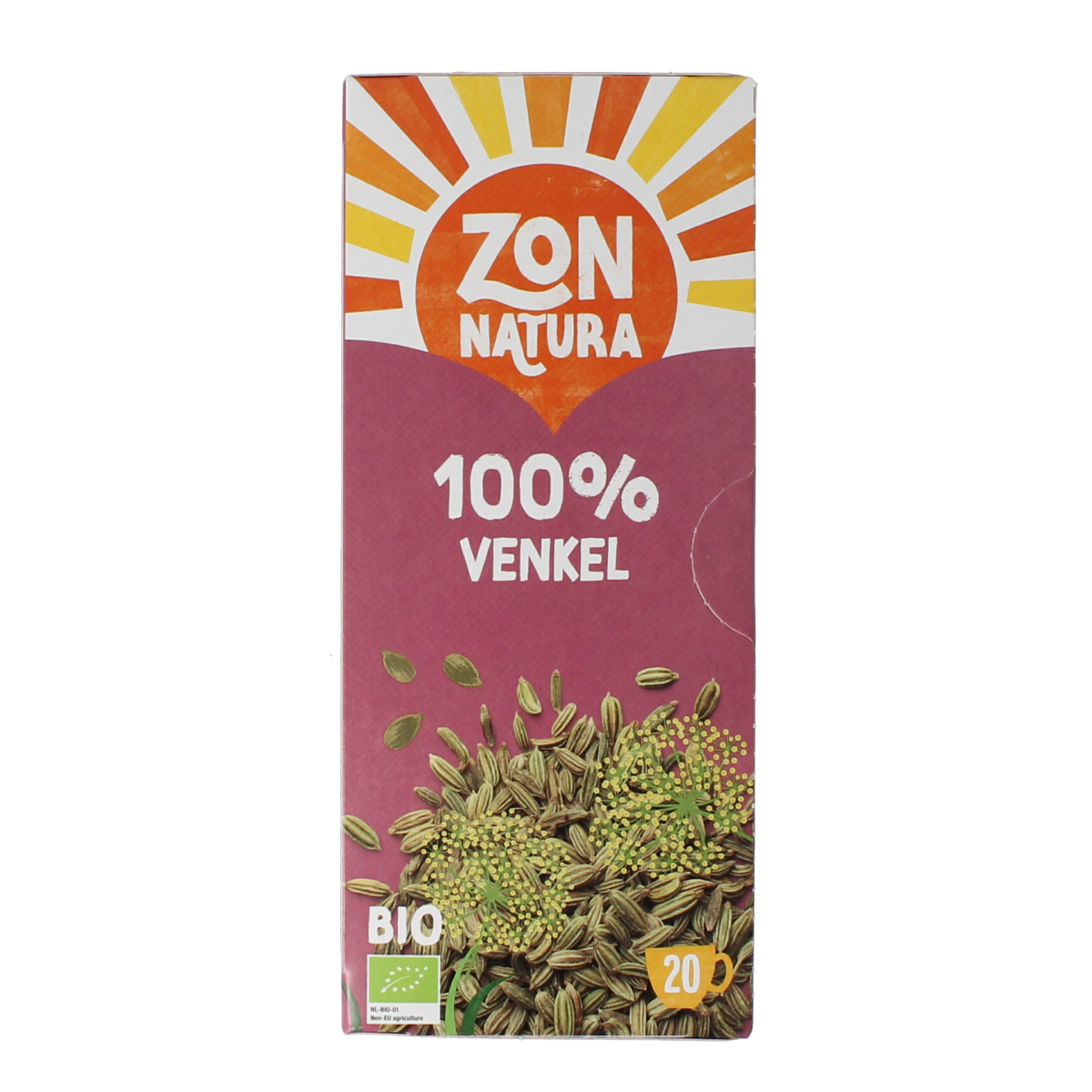 Zonnatura Venkel thee 100% bio 20.00 Zakjes
