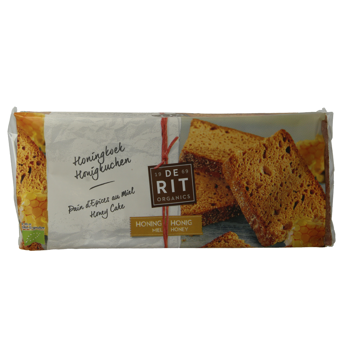 De Rit Volkoren honingkoek bio 500.00 Gram