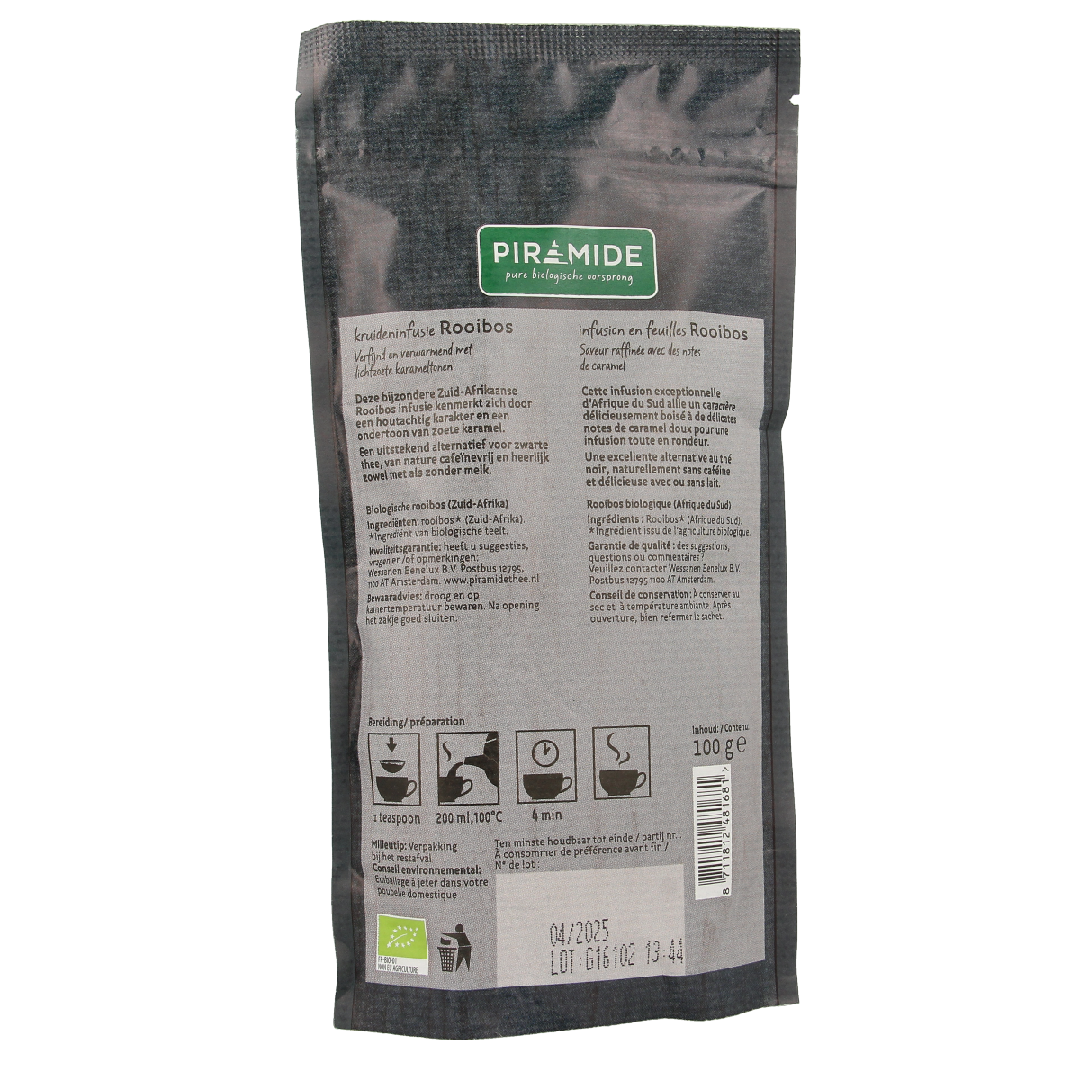 Piramide Rooibos thee bio 100.00 Gram